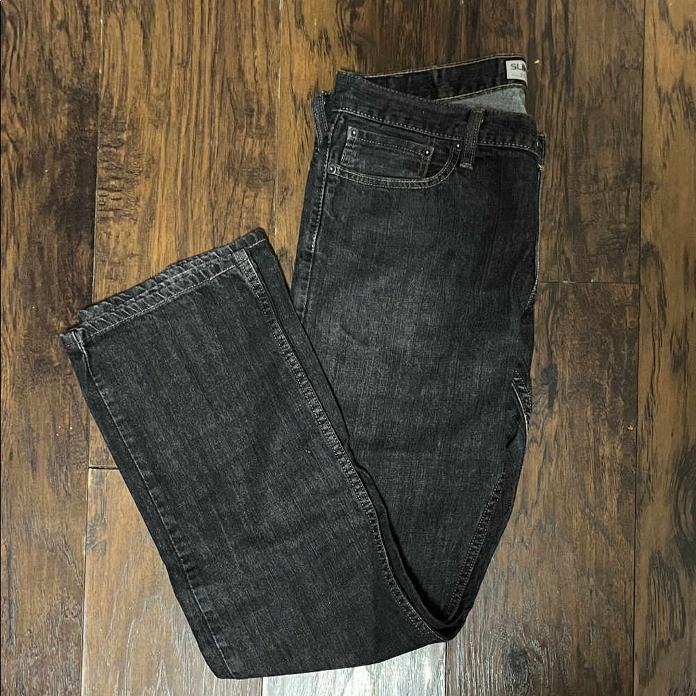 Levi's Men's Dark Gray Straight Jeans